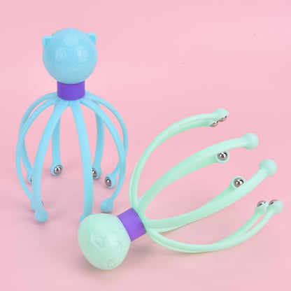 Octopus Scalp Head Massager 1 PCS Scalp Massager Headache Relief Balls Stress Relaxation Head Massage Scratcher Head Massager Octopus Scalp Spa Healing Hair Massager