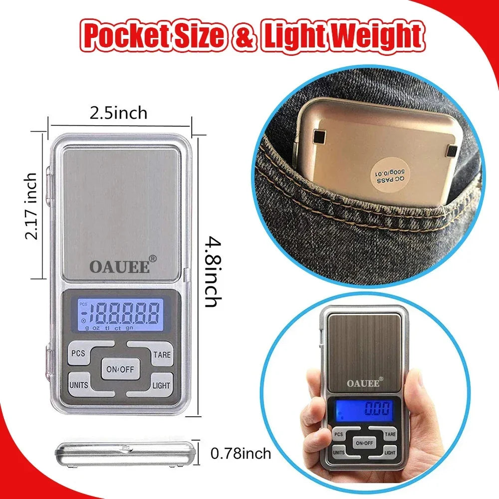 Jewellery Scale | Weight Scale | Digital Weight Machine | weight machine for gold | Electronic weighing machines for Jewellery 0.01G to 200G Small Weight Machine for Shop