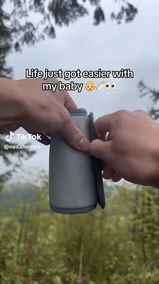 Baby Bottle Warmer Rechargeable USB Breastmilk Bottle LCD Display