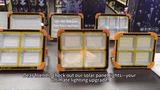 Portable Solar LED Floodlight Cata 200W Solar Powered Portable LED Light Portable Street Lighting