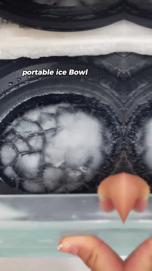 Face Bowl for Ice with Built-in Ice Tray – Collapsible Silicone Facial Ice Bath Bowl for Cold Plunge Therapy, Skin Tightening & Acne Relief – Portable Spa Tool for Home & Travel