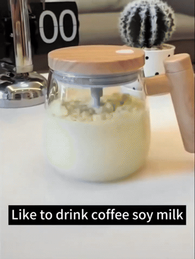 Self Stirring Glass Mug