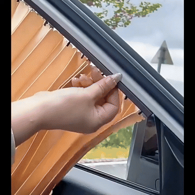 4pcs Car Privacy Curtains (Cream)