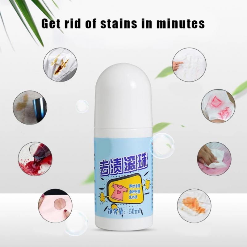 Clothes Instant Stain Remover Roll on pen | No-wash Quick Stain Remover Roller-Ball | Portable Emergency Stick | Cloth Oil Stain Remover