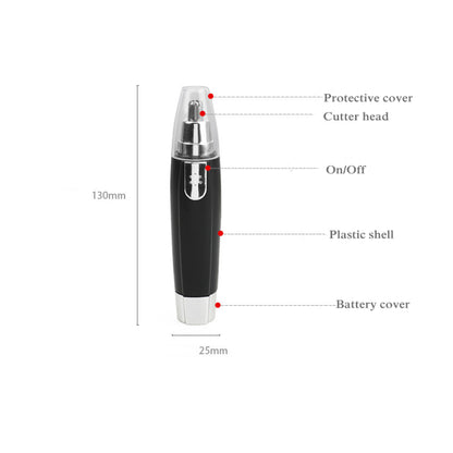 3 in 1 Electric Nose & Ear Hair Trimmer for Men & Women | Dual-edge Blades |Painless Nose and Ear Hair Remover Trimmer Eyebrow Flawless Electronic