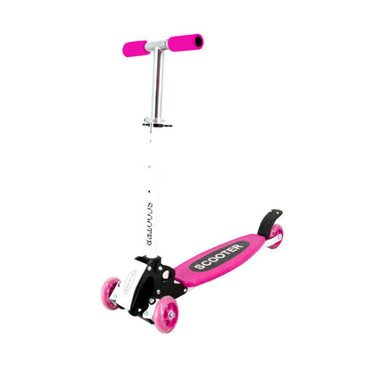 Foldable Scooter Cycle with Height Adjustment & Led Light on Wheel (Break and Bell) for Boys and Girls