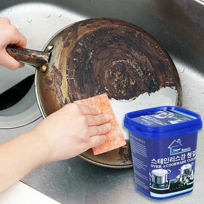 Cookware Cleaner Powder | Stainless Steel Cleaning Paste Remove Stains from Pots Pans Multi-Purpose Cleaner