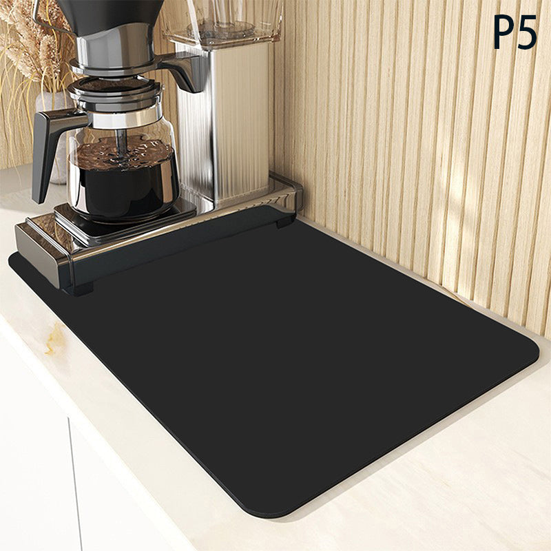 Dish Drying Mats for Kitchen Counter Coffee Mat Under Sink Mats for Kitchen Waterproof Dish Mat Drying Kitchen Mat Bar Mats for Countertop Coffee Bar Accessories(40x60)