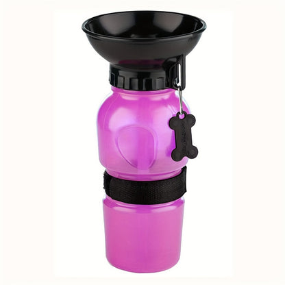 Plastic Puppies Dog Water Bottle,Leak Proof Portable Puppy Water Dispenser Drinking Feeder Pet Care Cup For Outdoor Walking,Hiking,Travel