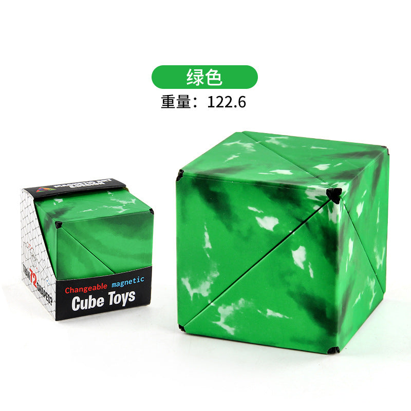 Magnetic Cube Puzzle Box Infinity Cubes Fidget Cube 24 Rare Earth Magnets Transforms Into Over 70 Shapes Magic Cube 3D Magnetic Fidget Cube Puzzle Game Shape Shifting Cube