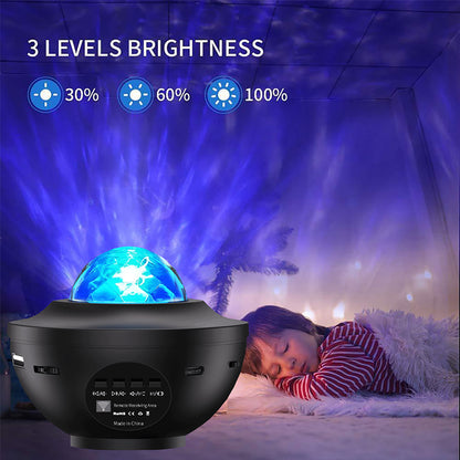 Galaxy Star Projector Night Lamp for Bedroom | Astronaut Space Projector Night Light for Kids | with Bluetooth Music Speaker & Remote