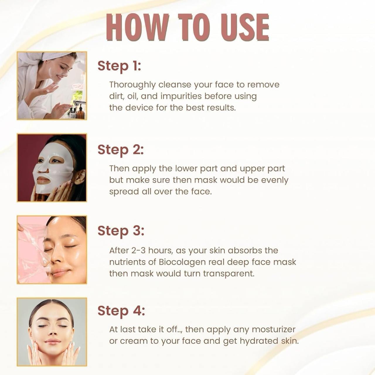 Bio-Collagen Face Mask Pack of 4