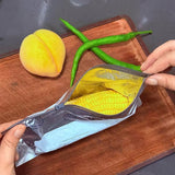 Aluminum Foil Sealable Storage Bags Label and Zip Lock (SET OF 10 PCS)