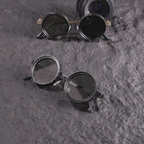 Men'S Retro Steampunk Rotating Fashion Glasses