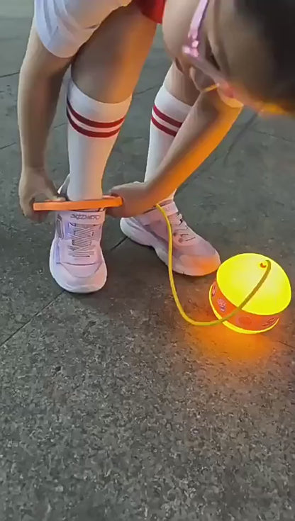 Ankle Ring soft rope wing jumping ball with led