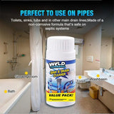 Sink drain cleaner powder