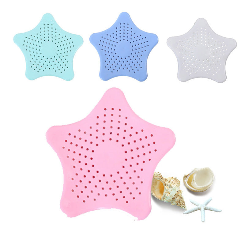 Star Shaped Silicone Bathroom Hair Catcher Sink Filter Drain/Strainer Catcher/Plastic Wash Jali for Kitchen/Wash Basin/Bathroom