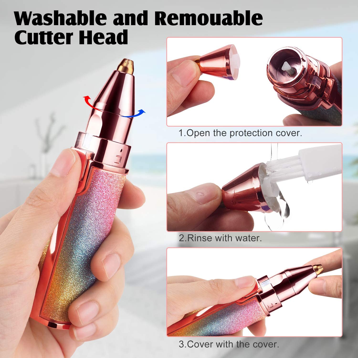 2 in 1 rainbow flawless trimmer