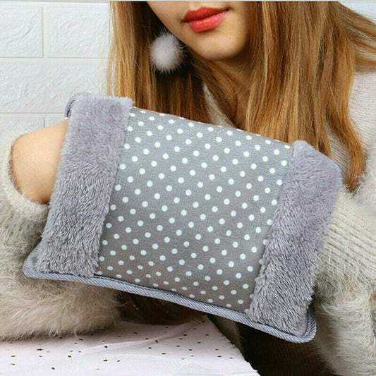 Heating Bag, Velvet Heating Bag for Pain Relief, Heating Pad-Heat Pouch Hot Water Bag, Electric Hot Water Bag