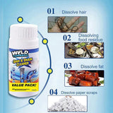 Sink drain cleaner powder