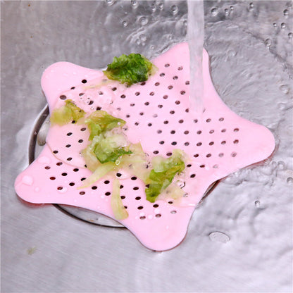 Star Shaped Silicone Bathroom Hair Catcher Sink Filter Drain/Strainer Catcher/Plastic Wash Jali for Kitchen/Wash Basin/Bathroom