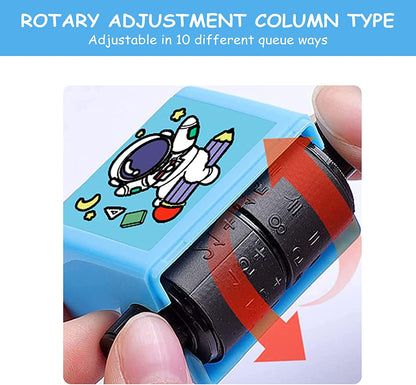 Smart Number Rolling Maths Stamps for Kids, Subtraction Maths Roller Stamp, Smart Math Roller 100 Learning Toy for Preschool, Stamp Art for Kids