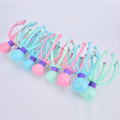 Octopus Scalp Head Massager 1 PCS Scalp Massager Headache Relief Balls Stress Relaxation Head Massage Scratcher Head Massager Octopus Scalp Spa Healing Hair Massager