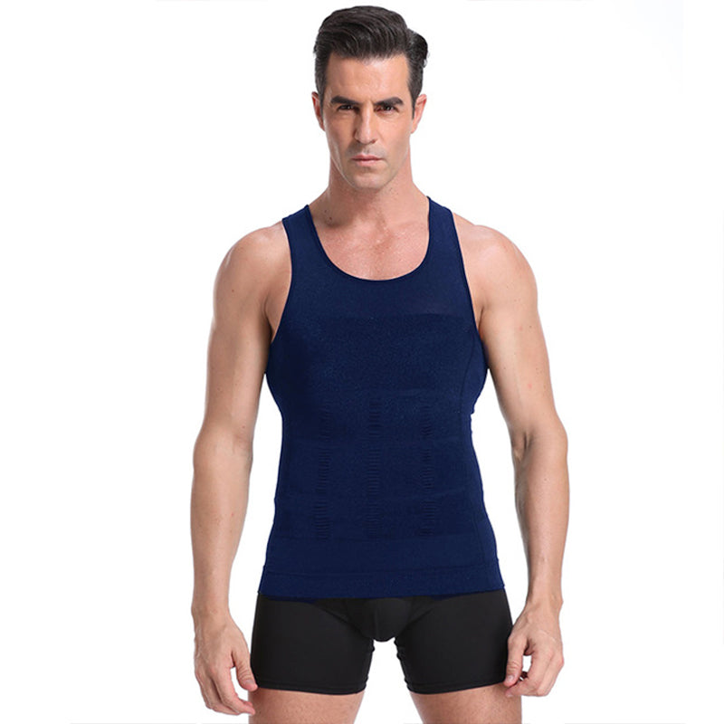 Men’s Slimming Body Shaper Vest Shirt | Abs Abdomen Slim Stretchable Tummy Tucker Vest