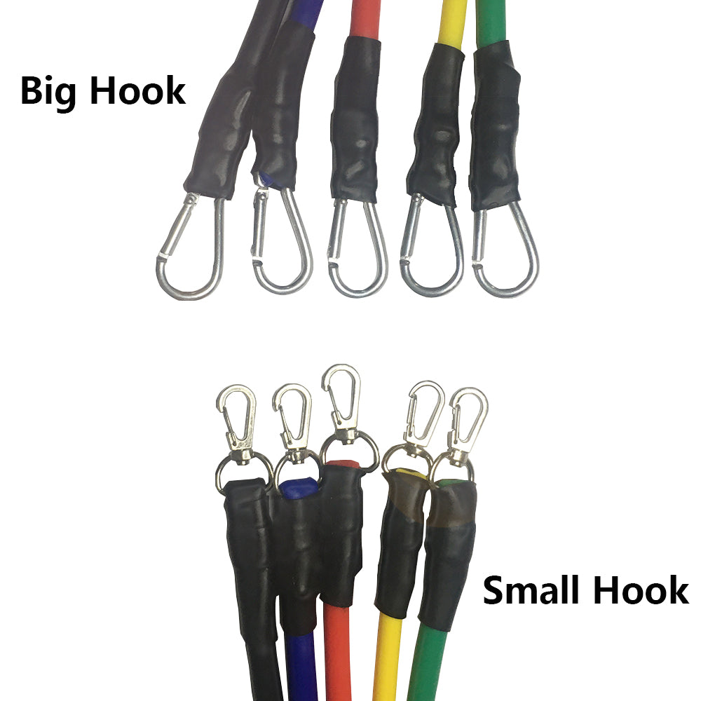 11 Pc Gym Power Ressitance Band Set