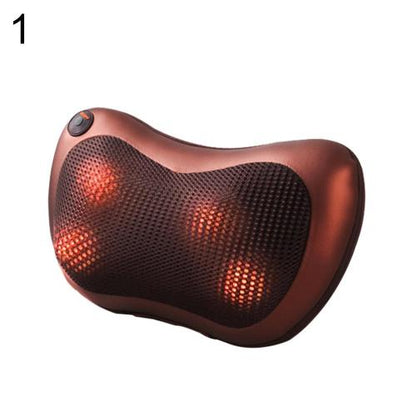 Back and Neck Massager, Shiatsu Neck Massager Pillow with Heat, 6 Rotating Knots for Waist, Legs, Foot, Body Pain Relief, Relaxation at Home, Office, Car