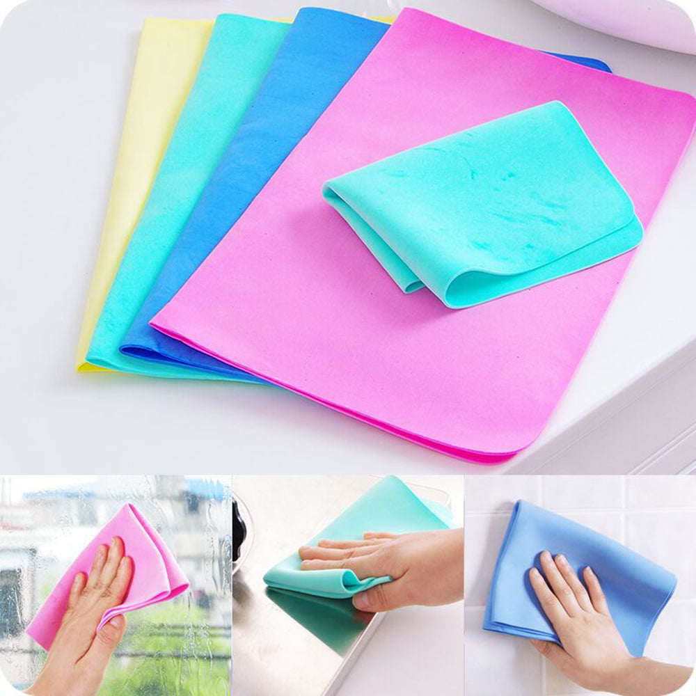 Magic Towel Reusable Absorbent Water for Kitchen Cleaning Car Cleaning , Unique Living Magic Towel, Super Absorbent, Chamois Leather Wipes