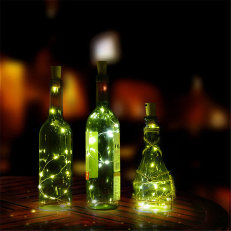 20 Led Wine Bottle Cork Copper Wire String Lights,2M Battery Operated